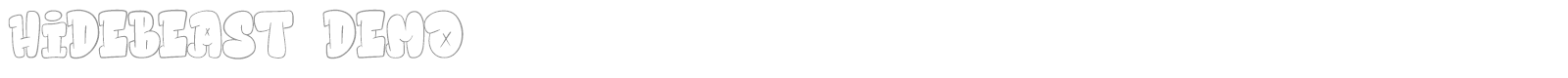 Hidebeast font preview